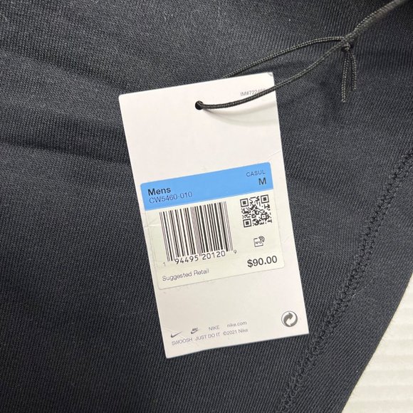 NEW MEN'S NIKE SOLO SWOOSH HEAVYWEIGHT FLEECE DRAWCORD SWEATPANTS SIZE Medium #C - Picture 7 of 8